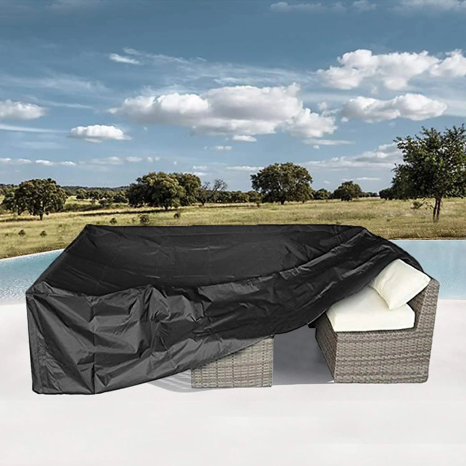 Patio Furniture Set Cover Outdoor Sectional Sofa Set Covers Outdoor Table and Chair Set Covers Water Resistant Large 126 Inch L X 63 Inch W X 28 Inch H