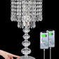 Crystal Table Bedside Lamp Touch Control, 3-Way Dimmable and Bulb Included,  Medium Nightstand Lamp with 2 USB Charging Ports, Decorative Tabletop Lamp for Bedroom, Living Room and Guest Room