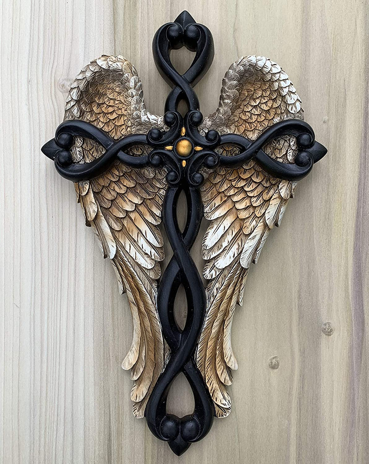 Angel Wings Wall Cross - Jesus Spiritual Art Sculpture