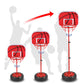 Toddler Basketball Hoop Stand Adjustable Height 2.2-5.6 ft - Mini Indoor Basketball Goal Toy with Ball & Pump for Baby Kids Boys Girls Outdoor Play Sport for Age 2-8 Years Old