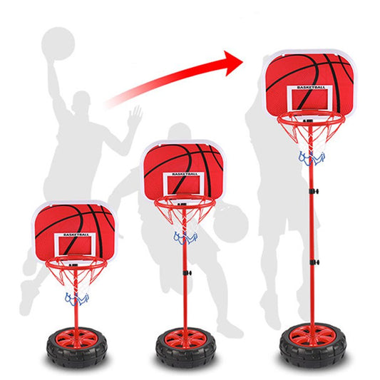 Toddler Basketball Hoop Stand Adjustable Height 2.2-5.6 ft - Mini Indoor Basketball Goal Toy with Ball & Pump for Baby Kids Boys Girls Outdoor Play Sport for Age 2-8 Years Old