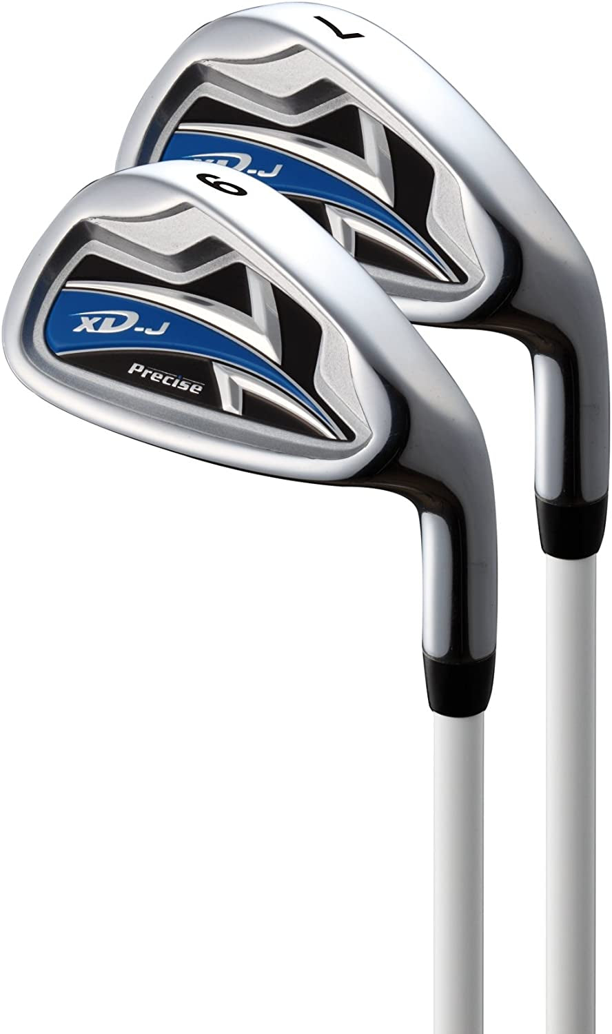 Remarkable Right Handed Junior Golf Club Set for Age 9 to 12 (Height 4'4" to 5') Set Includes: Driver (15"), Hybrid Wood (25*), 7, 9 Iron, Putter, Bonus Stand Bag & 2 Headcovers