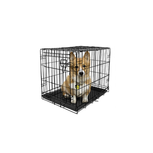 Vibrant Life, Single-Door Folding Dog Crate with Divider, Medium, 30"