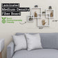 Gray Floating Cube Shelves - Intersecting Wall Mounted Shelves - Wall Decor Square Shelves for Bedrooms, Living Rooms & More - Set of 4 Box Shelves
