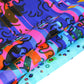 Blacklight Tapestry UV Reactive Trippy Neon the Great Wave Game Retro Vaporwave Tapestry Black Light Room Decor Glow in the Dark Tapestry for Bedroom Aesthetic Gaming Room Dorm Y2K Indie Room Décor