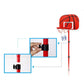 Toddler Basketball Hoop Stand Adjustable Height 2.2-5.6 ft - Mini Indoor Basketball Goal Toy with Ball & Pump for Baby Kids Boys Girls Outdoor Play Sport for Age 2-8 Years Old