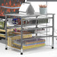 Stackable 3 Tier Sliding Basket Organizer Drawer, Chrome