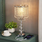 Crystal Table Bedside Lamp Touch Control, 3-Way Dimmable and Bulb Included,  Medium Nightstand Lamp with 2 USB Charging Ports, Decorative Tabletop Lamp for Bedroom, Living Room and Guest Room