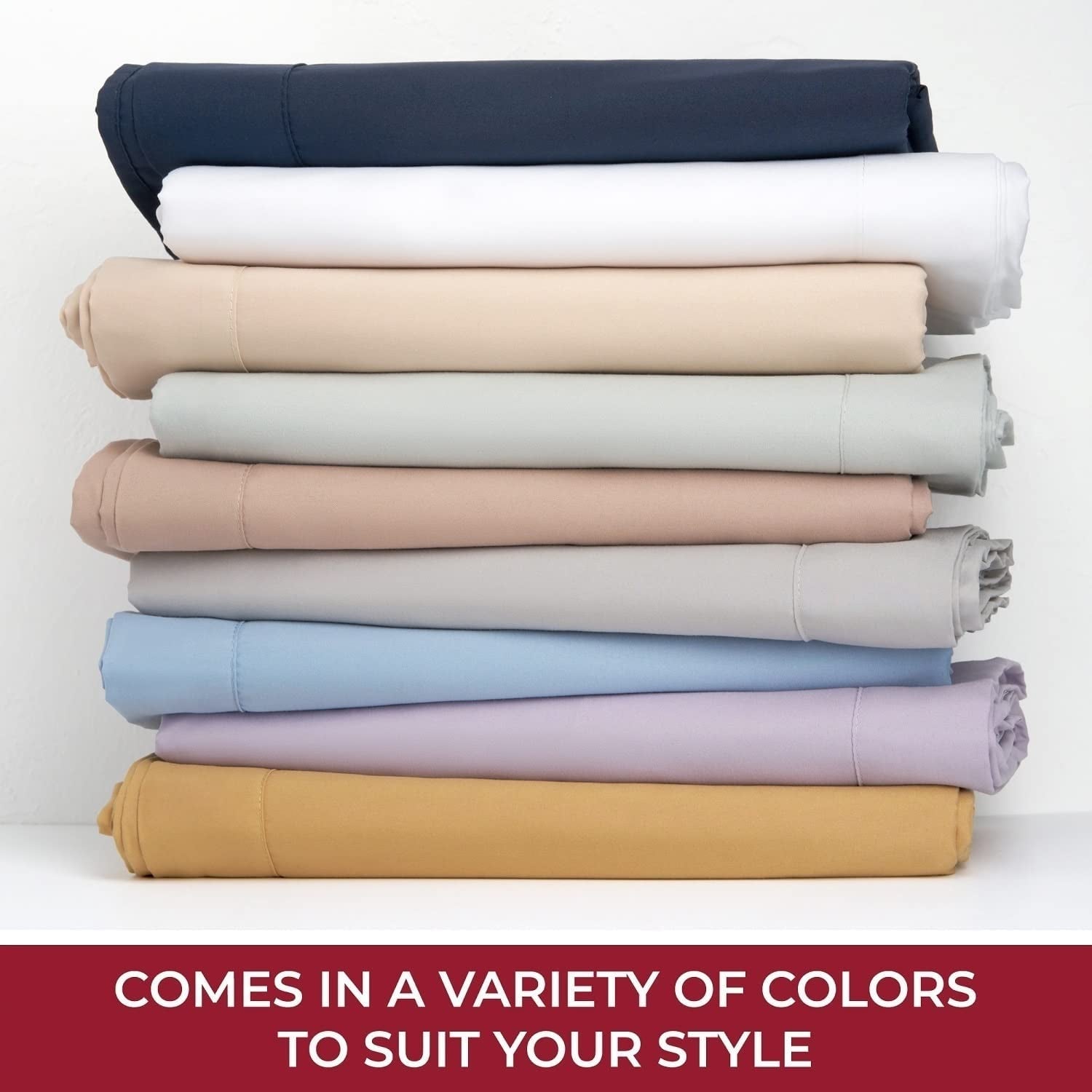 King Size Sheet Set - Hotel Luxury 1800 Bedding Sheets & Pillowcases - Extra Soft Cooling Bed Sheets - Deep Pocket up to 16" - Wrinkle, Fade, Stain Resistant - 4 Piece (King, Pin Stripe Gray)