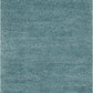 Milan Shag Collection 3' X 5' Aqua Blue SG180 Solid Non-Shedding Living Room Bedroom Dining Room Entryway Plush 2-Inch Thick Area Rug