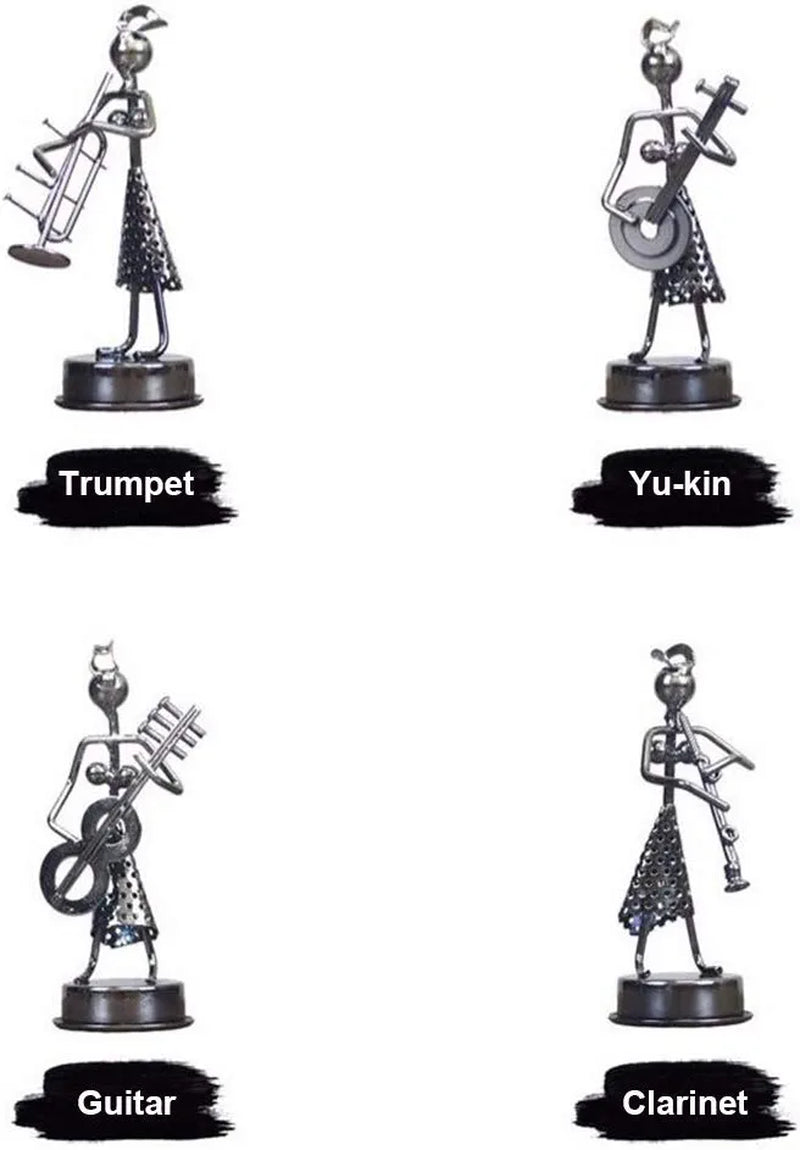 Little Iron Art Musician Creative Men/Women Music Band Crafts Home Office Desk Decoration Birthday Gift 8 Pack (Woman)