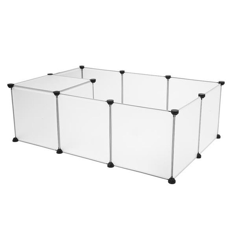 Foldable Dog Playpen Dog Excercise Pen Square Small Dog Fence Dog Play Pen Dog Play Yard Fence Pet Fencing for Dogs Fence Pet Exercise Pen Pet Fence Crate Fence