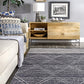 Roberge Diamonds Indoor/Outdoor Runner Rug, 2' 6" X 8', Blue