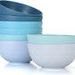 [Set of 8]Cereal Bowls 24 OZ Microwave and Dishwasher Safe Bowl Bpa-Free Eco-Friendly Bowl Sets Mixed Color for Cereal, Salad, Soup, Rice