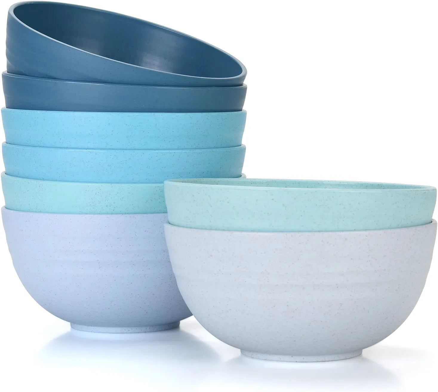 [Set of 8]Cereal Bowls 24 OZ Microwave and Dishwasher Safe Bowl Bpa-Free Eco-Friendly Bowl Sets Mixed Color for Cereal, Salad, Soup, Rice