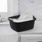 Sterilite 18 Qt. Dishpan Plastic, Black