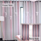 Curtains for Girls Bedroom Kids Curtain Hollow-Out Star Window Nursery Curtain 63 Inches Length Room Darkening Grommet 2 Layers (Pink Grey, W52 X L63)
