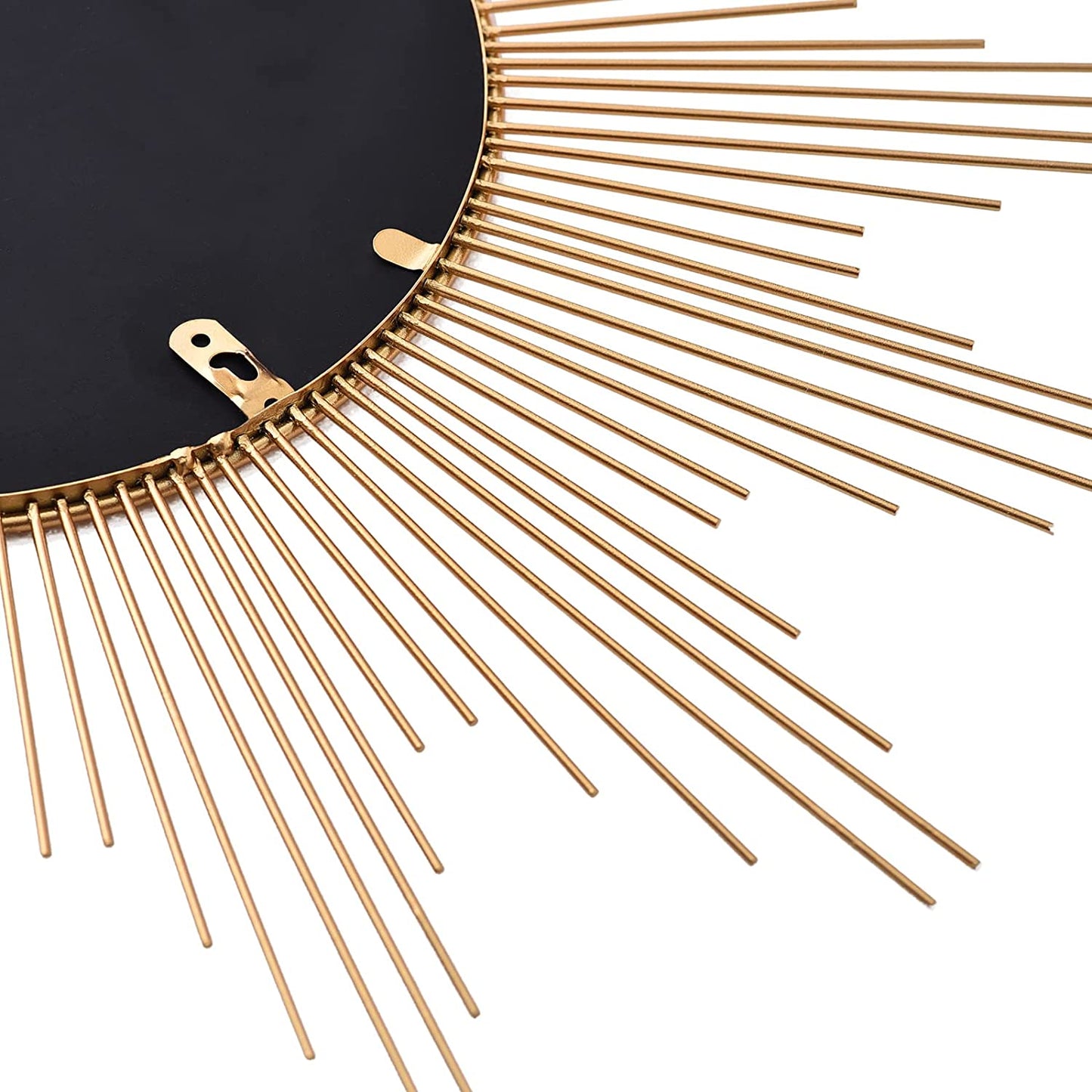 24'' Large Gold Sunburst Wall Mirror Boho Home Decor round Wall Art Mirror for Living Room/Bedroom/Bathroom/Entryway