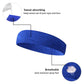 GOGO 6 Pieces Sports Headbands Terry Cloth Sweat Absorbing Head Band Navy