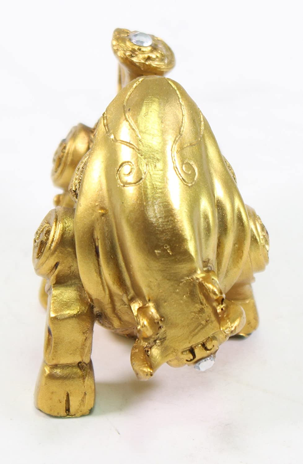 Feng Shui 4" Golden Money Bull ~ Ox Wealth Statue Figurine Chinese Zodiac Home Decor Gift ~ Wall Street Golden Bull