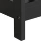 Wood 2-Tier Black Coffee Table with Storage Shelf for Living Room, X Design Accent Cocktail Table, Easy Assembly Home Furniture, 39.5 X 21.5 X 18 Inches