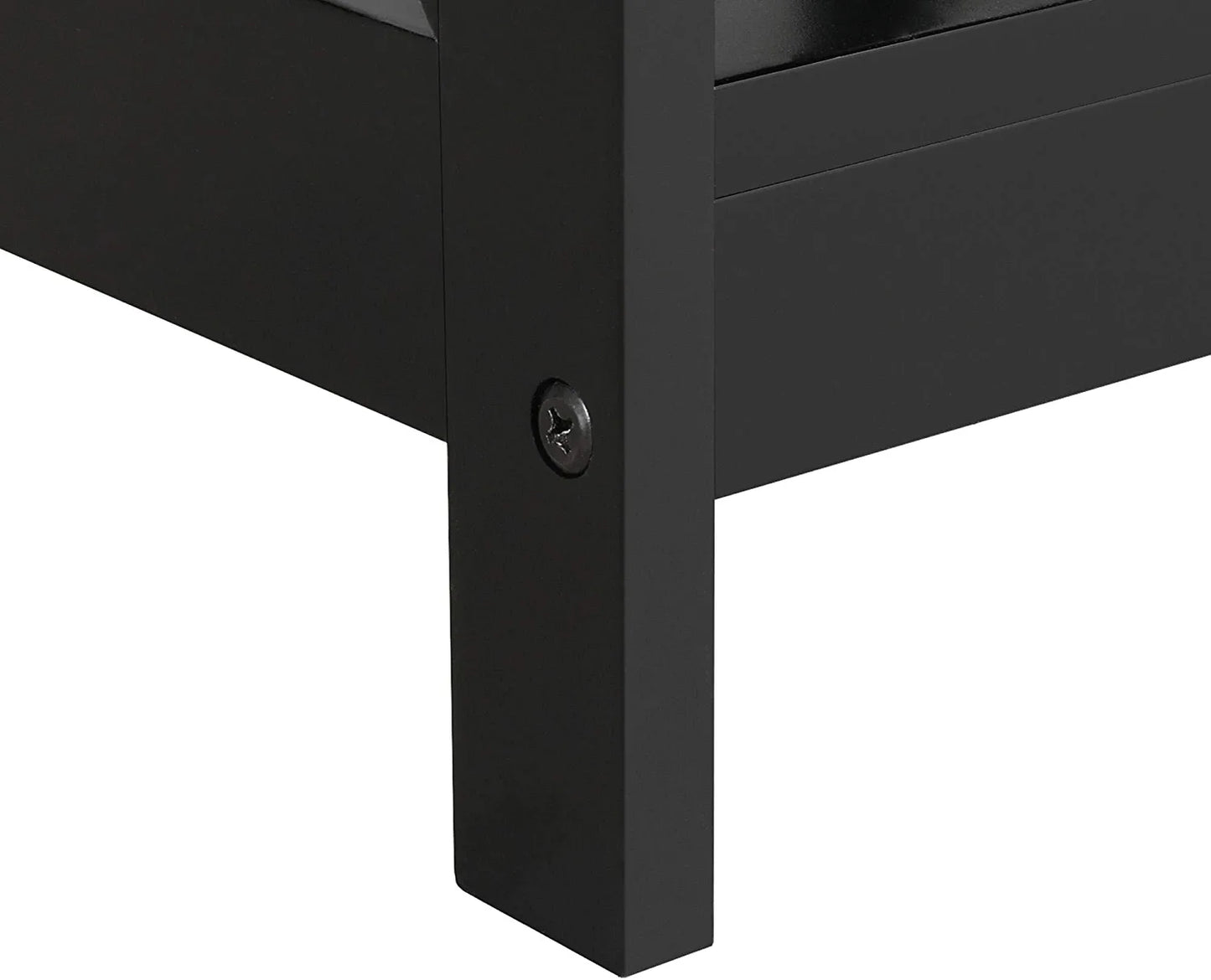 Wood 2-Tier Black Coffee Table with Storage Shelf for Living Room, X Design Accent Cocktail Table, Easy Assembly Home Furniture, 39.5 X 21.5 X 18 Inches