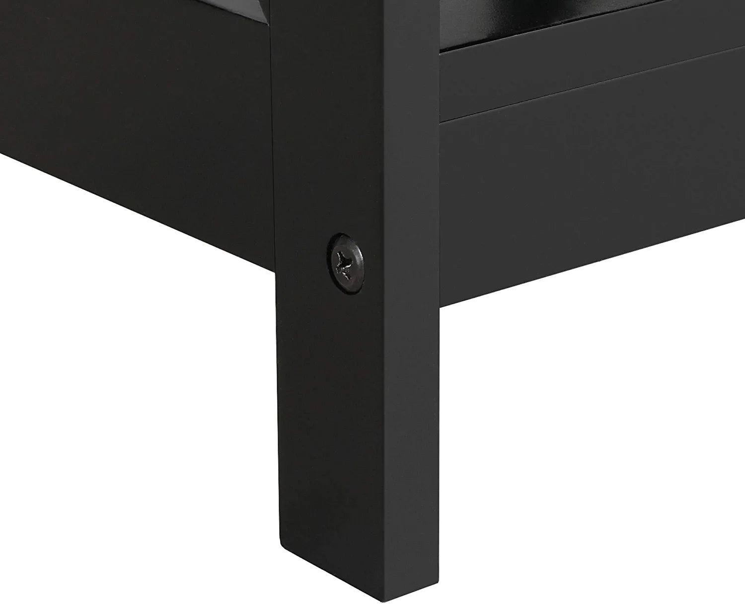 Wood 2-Tier Black Coffee Table with Storage Shelf for Living Room, X Design Accent Cocktail Table, Easy Assembly Home Furniture, 39.5 X 21.5 X 18 Inches