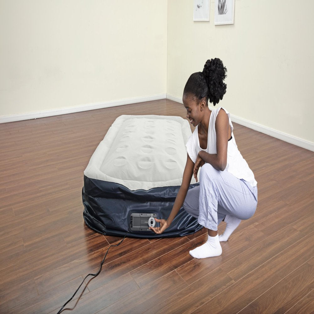 Bestway Comfort Quest 18" Twin Air Mattress with Built-In Pump