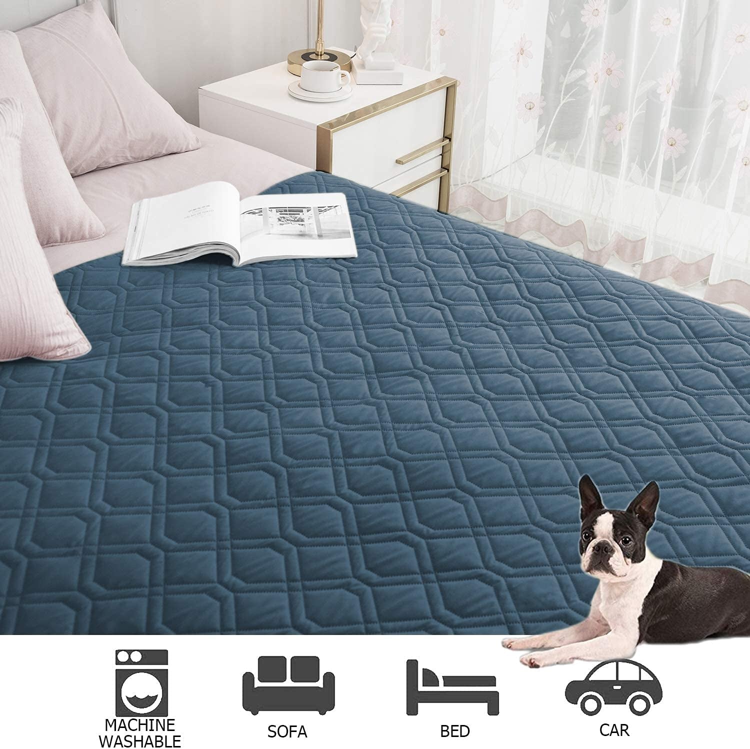 Waterproof Dog Bed Cover Pet Blanket for Furniture Bed Couch Sofa Reversible