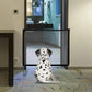Mesh Dog Gate, Magic Gate for Dog, Portable Folding Pet Gate, Safety Guard for Pet, Safety Fence for House Stair Doorway Door, Black, 28.3*43.8In