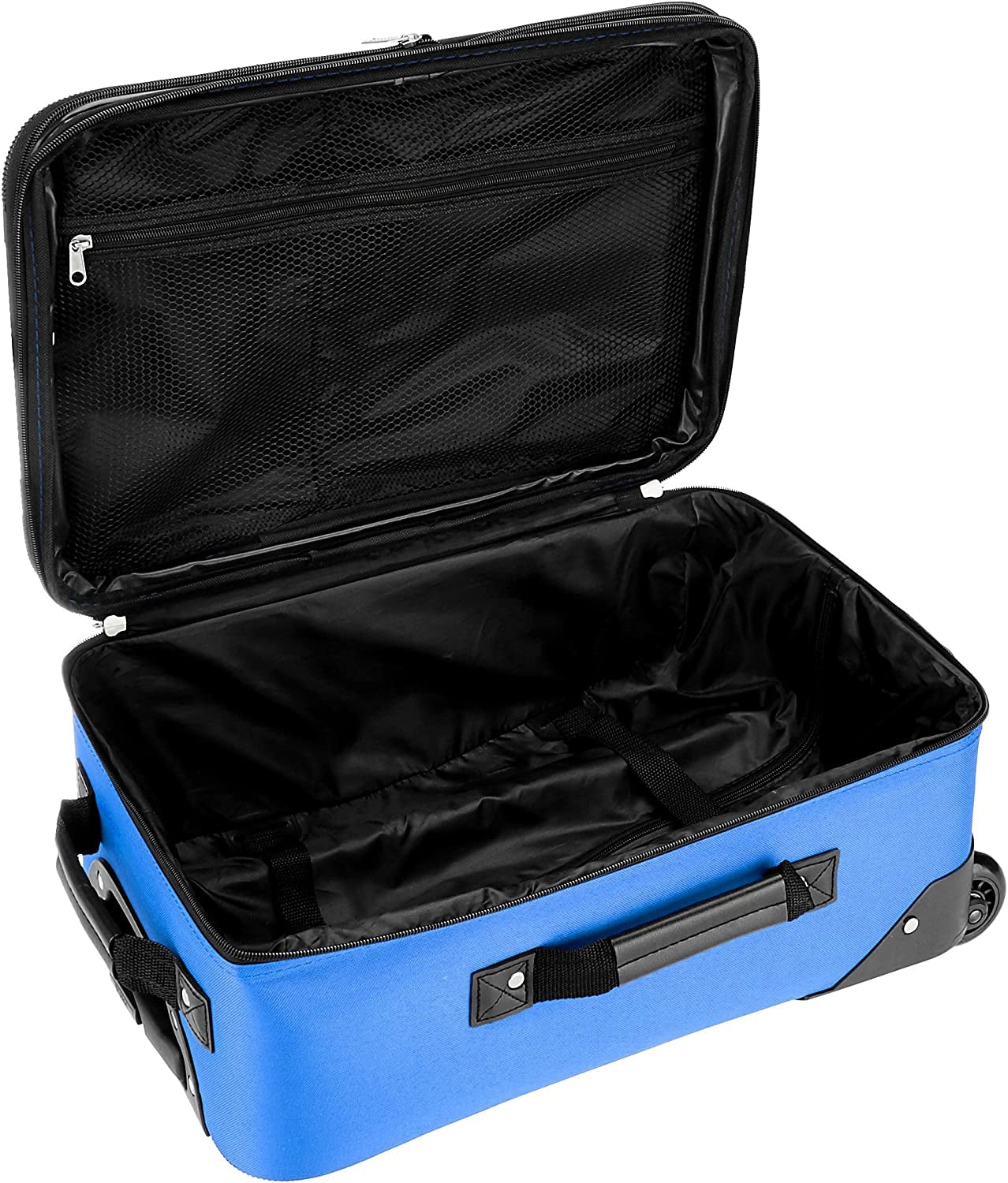 Rockland Fashion Softside Upright Luggage Set, Blue, 2-Piece (14/19)