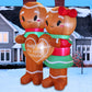 Christmas Inflatables Outdoor Decorations, 6 FT Inflatable Gingerman Couple with Build-In Blow up Inflatables for Christmas Party Indoor, Outdoor, Yard, Garden, Lawn Winter Decorations