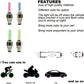20 PCS of Led Flash Tyre Wheel Valve Cap Light for Car Bike Bicycle Motorbicycle Wheel Light Tire (4 Red, 4 Yellow, 4 Blue, 4 Green, 4 Colorful)