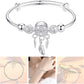 Silver Dream Catcher Tassel Feather Charm Bracelet Bangle Adjustable Mother'S Day Jewelry Gift Birthday Christmas Gifts for Women Mom Wife Girls