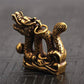 1.5Inch Fengshui Good Luck Chinese Antiques Collectible Pure Bronze Brass God Folk Exorcise Evil Chinese Zodiac Dragon Amulet Pendant Figurine Wealth Lucky Figurine Gift & Home Decor