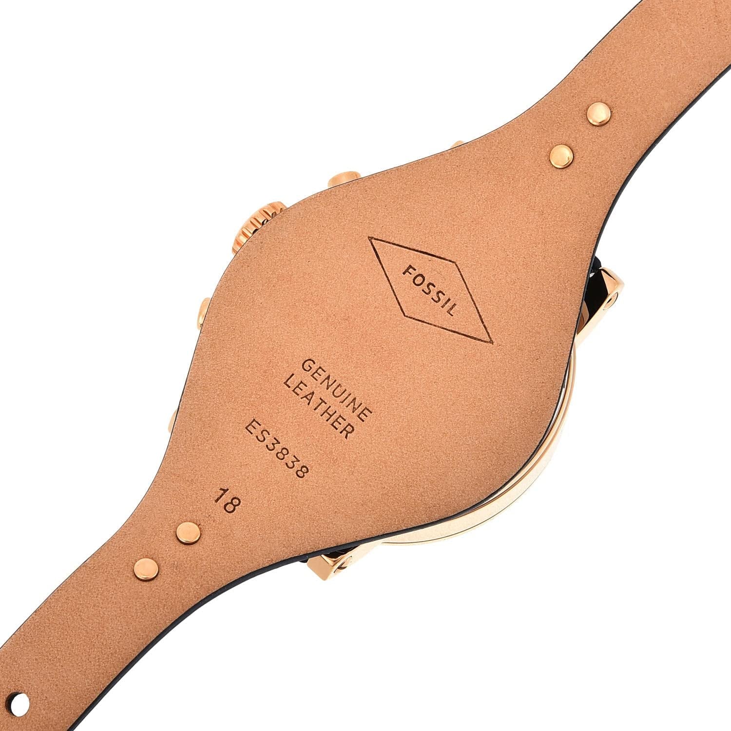 Women'S Original Boyfriend Stainless Steel and Leather Quartz Chronograph Watch