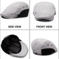 4 Pieces Newsboy Hats for Men Summer Cabbie Cap Newsboy Flat Capivy Cap Newsboy Hunting Hat for Men