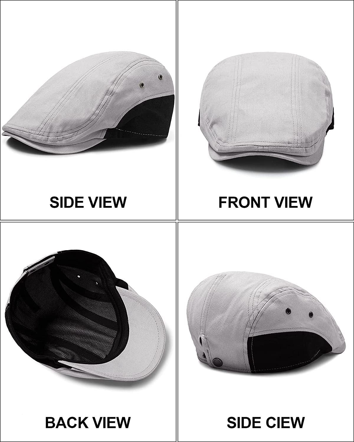 4 Pieces Newsboy Hats for Men Summer Cabbie Cap Newsboy Flat Capivy Cap Newsboy Hunting Hat for Men