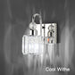 Modern Crystal Indoor Wall Sconce 2-Packs Modern Crystal Wall Light Fixtures for Indoor Living Room Bedroom Hallway