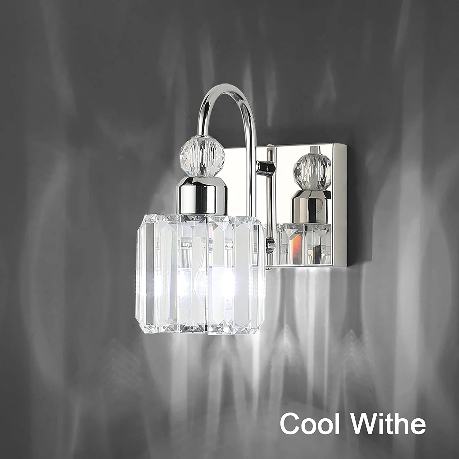 Modern Crystal Indoor Wall Sconce 2-Packs Modern Crystal Wall Light Fixtures for Indoor Living Room Bedroom Hallway