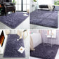 Super Soft Shaggy Rugs Fluffy Carpets 3X5 Feet, Indoor Modern Plush Area Rugs for Living Room Bedroom Kids Room Nursery Home Decor, Upgrade Anti-Skid Durable Rectangular Fuzzy Rug, Grey Purple
