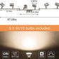 DLLT 6-Light Track Lighting Fixtures Swing Arm, Kitchen Ceiling Spot Light, Flush-Mount Foldable Track Rail Lighting for Living Room, Dining Room, Offices, Bedroom, Picture Wall, Kitchen, Warm Light