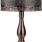 18 Inch Tall DIY Industrial Art Deco Retro Creative All Metal Table Lamps Bedroom,  Large Bronze Baroque Vintage Lights for Living Room
