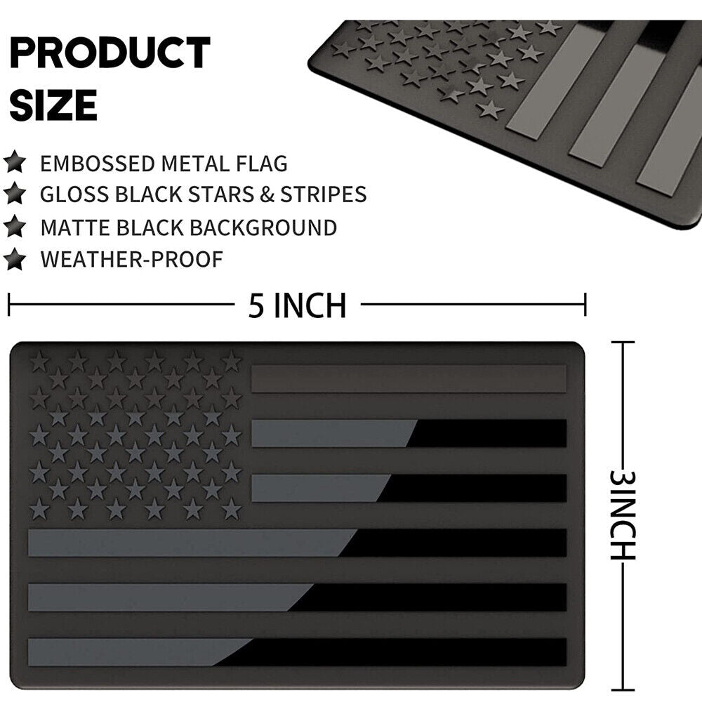 2PC American Flag Car Adhesive Decal 3X5 Heavy Duty for Car Truck SUV Waterproof