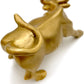 Feng Shui Fortune Brass W Street Bull Statue, Sculpture Home Decoration Golden Copper Bull Represents Good Luck of Career and Wealth