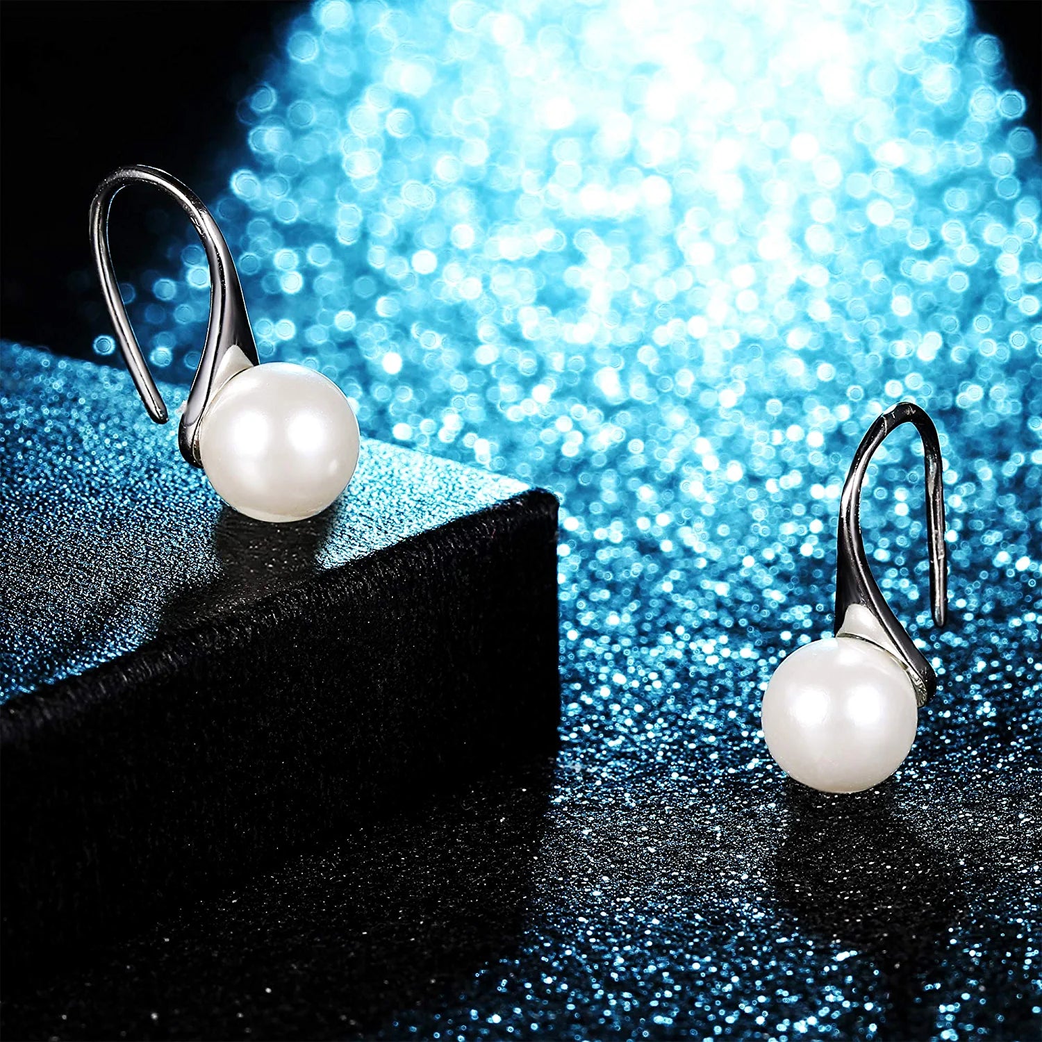 Sterling Silver Pearl Jewelry Set 18K Gold Plated Genuine Freshwater Cultured Pearl Jewelry Pendant Necklace Pearl Earrings for Women Girls