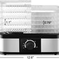 Food Dehydrator, Electric 5-Tire Fruit Vegetable Dryer with Adjustable Temperature Control from 104?-158?, 5 Stackable Drying Trays (Knob Adjustment)