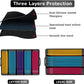 File Box with Lock,File Folder Organizer, Fireproof Document Organizer,Waterproof, Anti-Static, Multi-Layer/ Pockets, Fireproof Document Box for Letter & Legal Size Folder/Books Storage