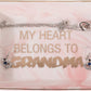 Gifts for Grandma - Best Mother'S Day Birthday Gift Set - Grandma Gifts Set Includes Sterling Silver Necklace，Earrings, Pink Marble Jewelry Trays,Pink Marble Mug, Scented Candle and Flower