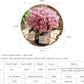 ,Artificial Flowers with Vase, Fake Peony Flowers in Gray Vase,Faux Flower Arrangements for Home Decor,Light Lilac ,Small